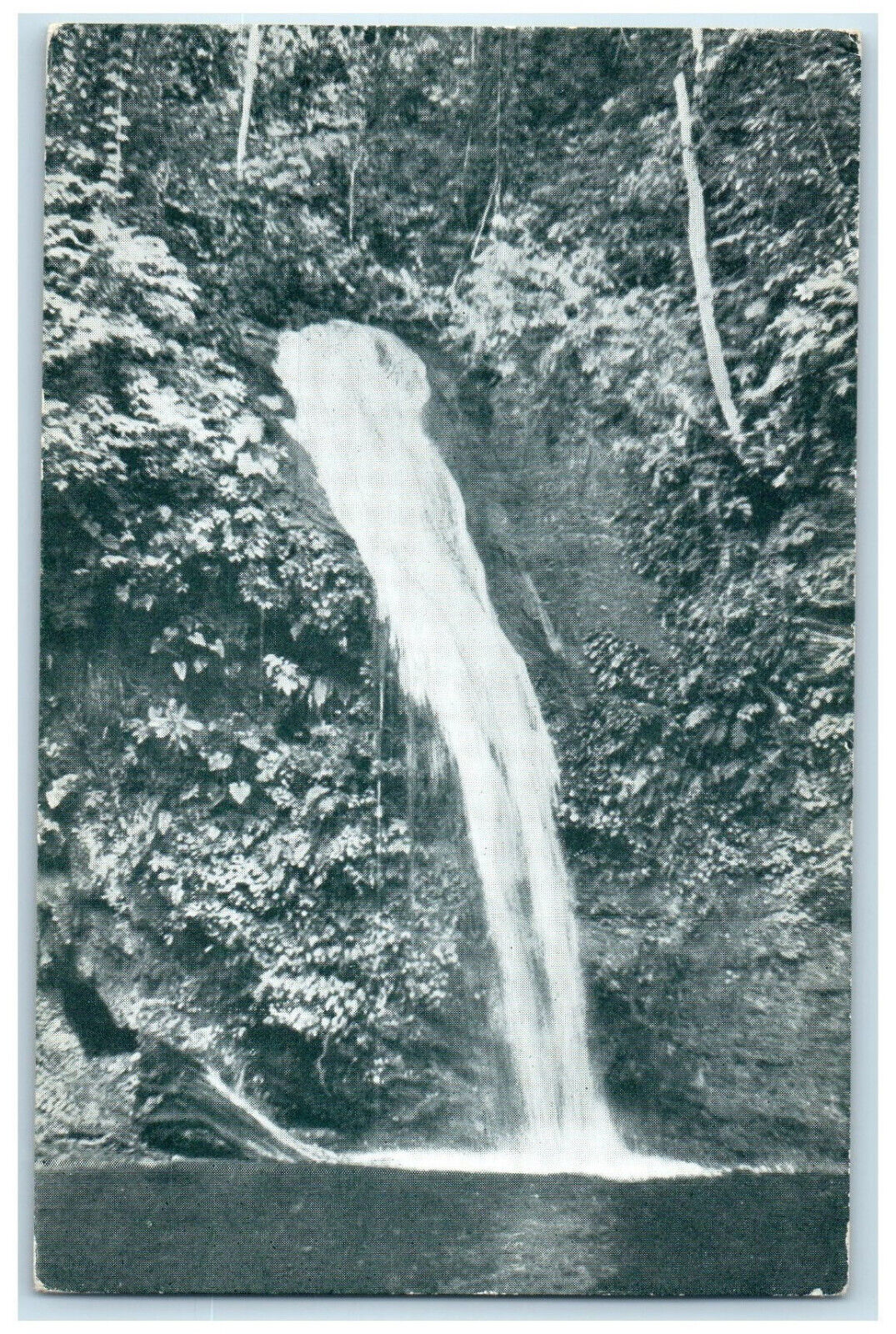 c1950's Blue Basin Trinidad and Tobago BWI Vintage Unposted Postcard