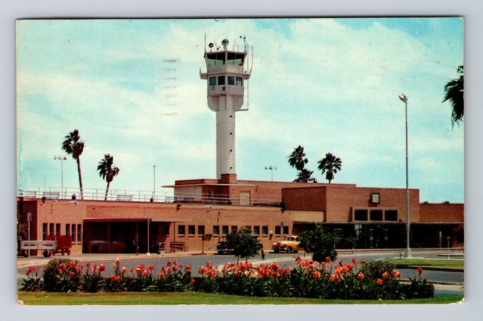 Phoenix AZ-Arizona, Phoenix Sky Harbor Airport, Antique Vintage Postcard