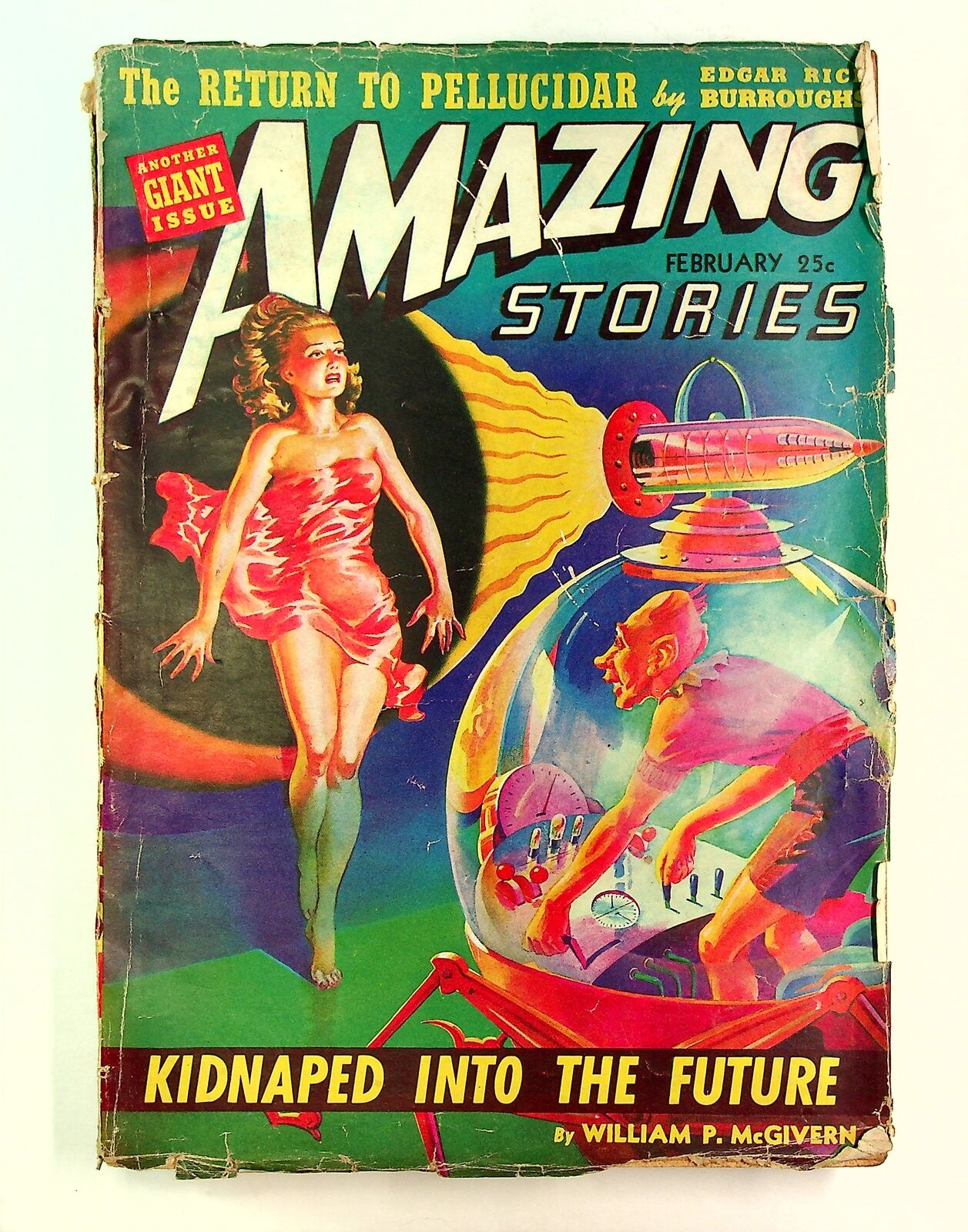 Amazing Stories Pulp Feb 1942 Vol. 16 #2 VG- 3.5