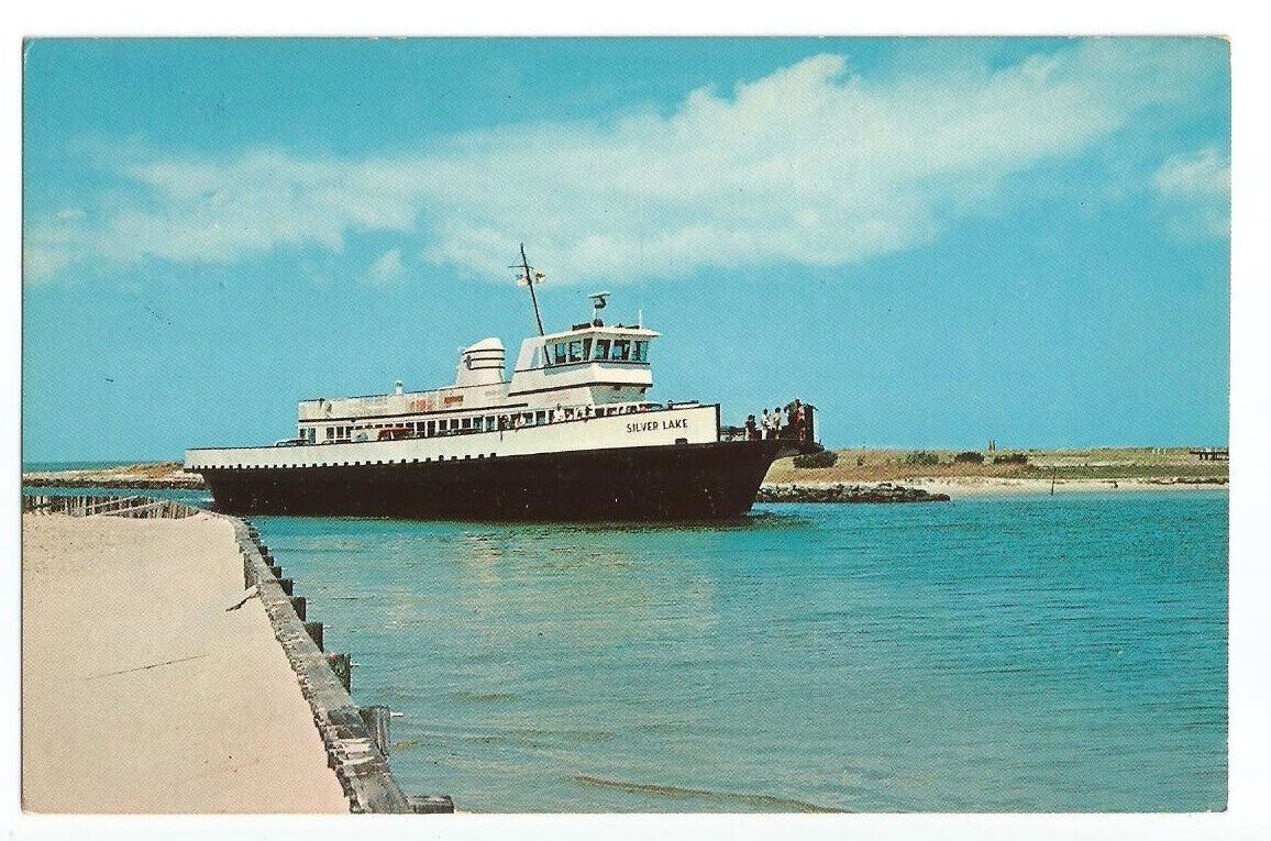 Outer Banks North Carolina NC Postcard Ocracoke Ferry