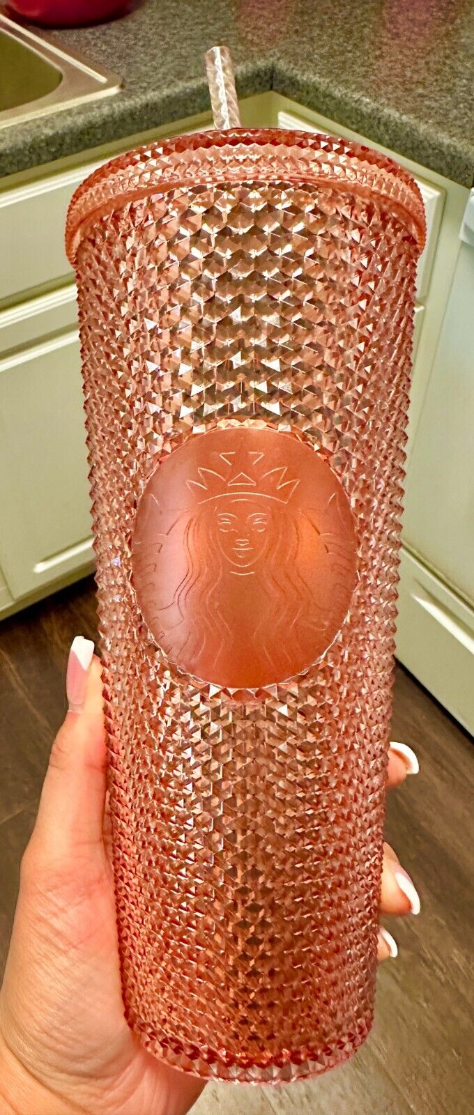 ✨✨ RARE Collectors 2018 *FIRST* EDITION Starbucks Rose Gold Studded Cup 24 Oz ✨✨