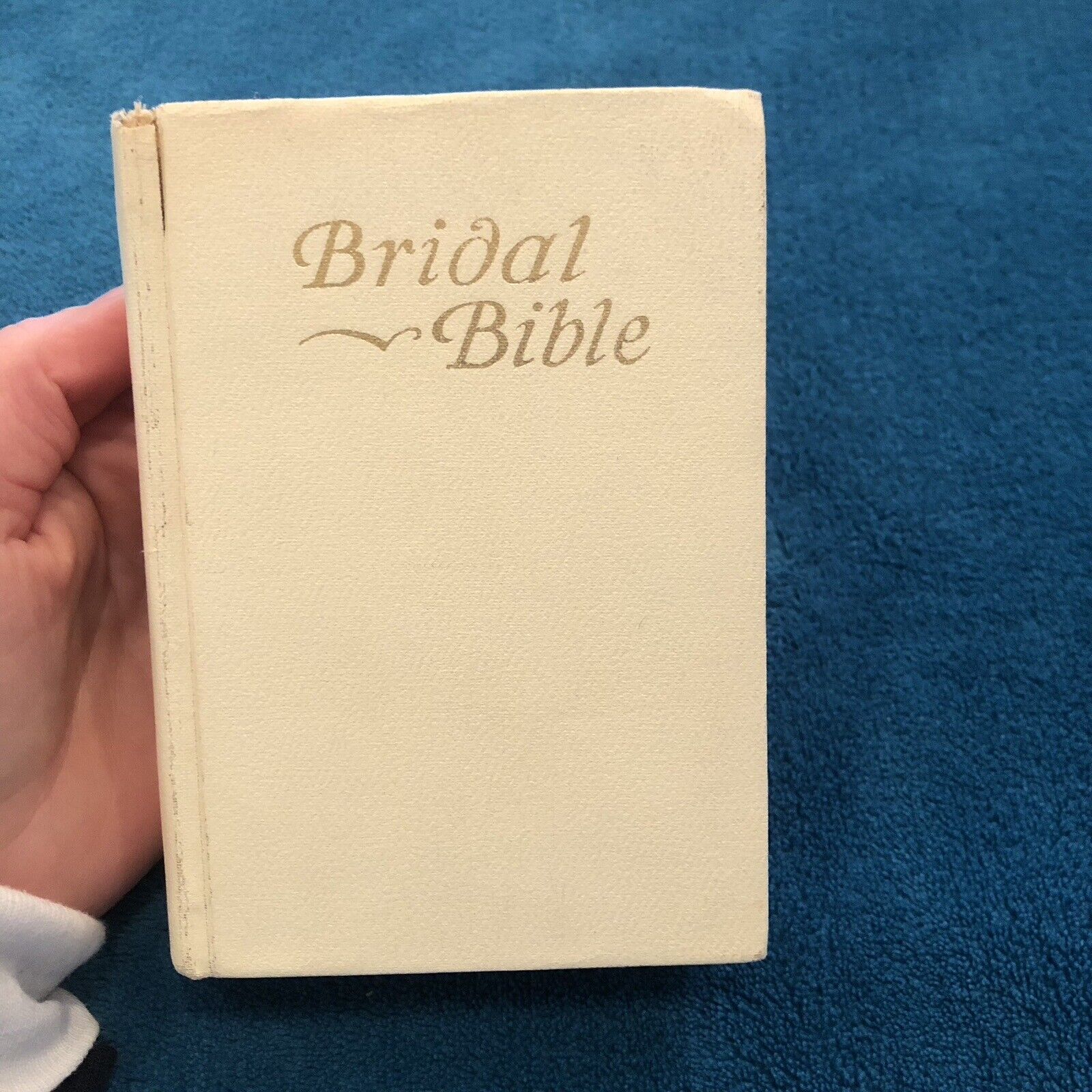 VINTAGE Jewish Bridal Bible 1939 White Jewish Wedding Gift Leather Cover 