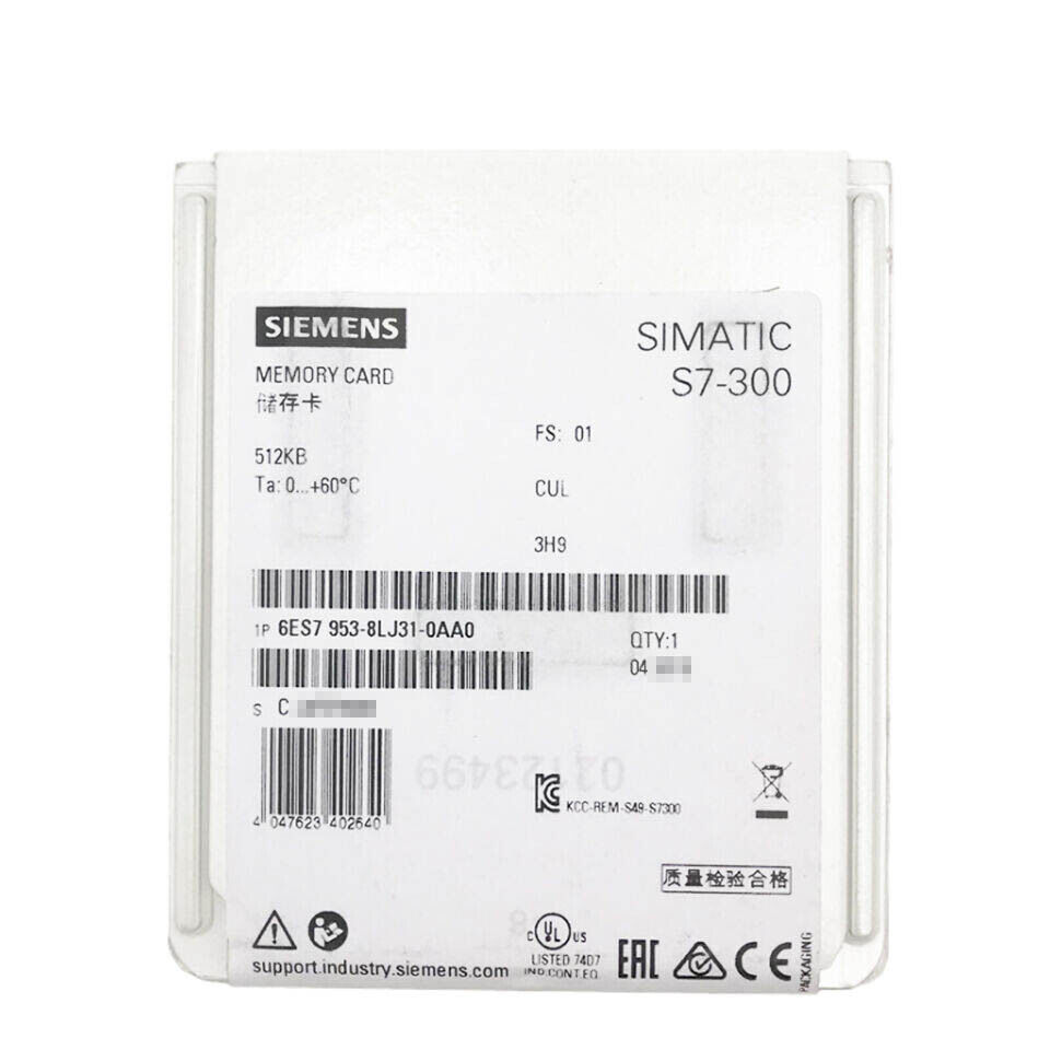 NEW Siemens 6ES7 953-8LJ31-0AA0 6ES7953-8LJ31-0AA0 Simatic S7 Memory Card