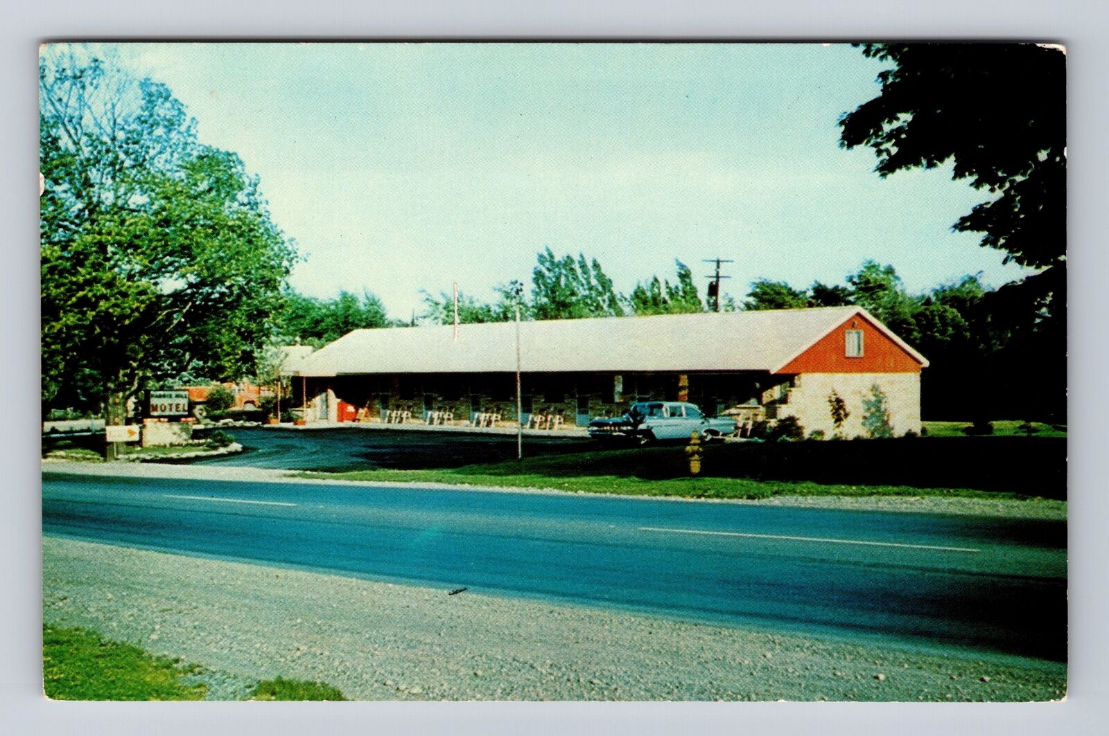 Williamsville NY-New York, Harris Hill Motel Advertising, Vintage Postcard