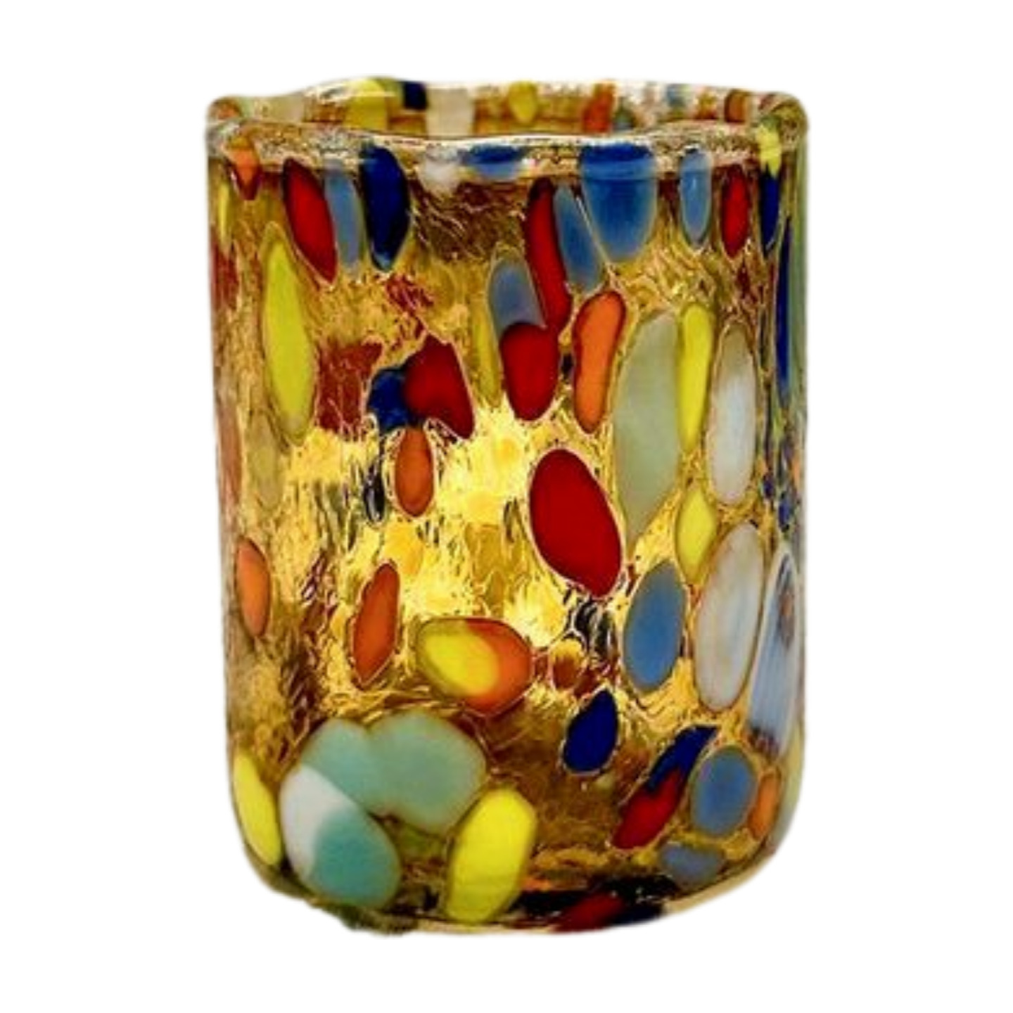 Handmade Murano Glass Shot Glass, Multiple Available, From Italy - GOLD
