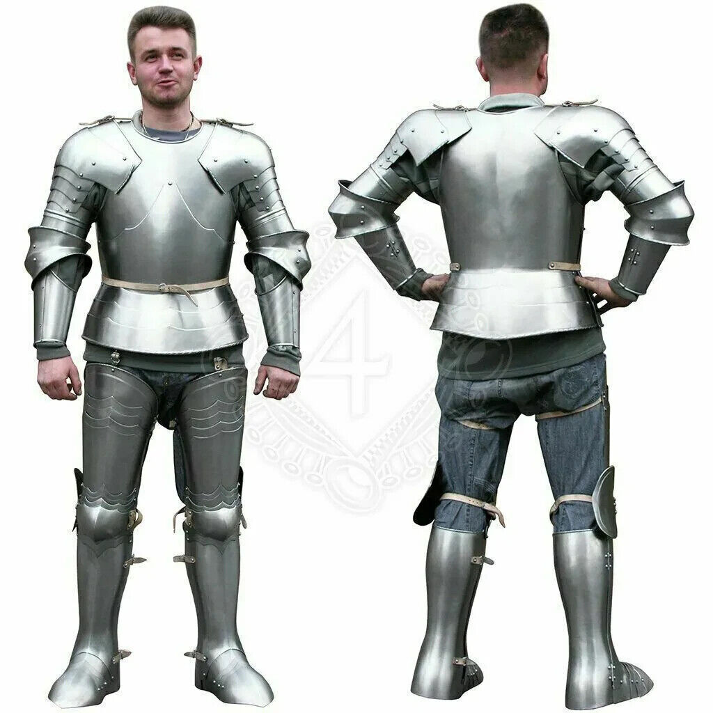 Medieval 18 gauge Steel Gothic Medieval Full Body Suit Of Armor