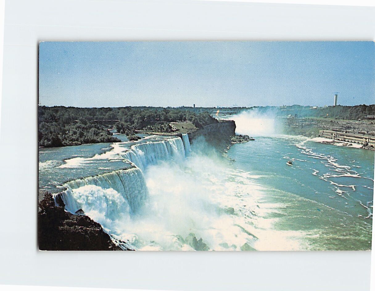 Postcard Spectacular view of the American Falls Niagara Falls New York USA