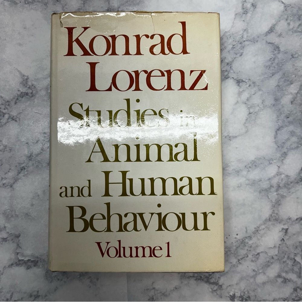 Studies in Animal and Human Behaviour, Vol 1Lorenz Konrad hardback book