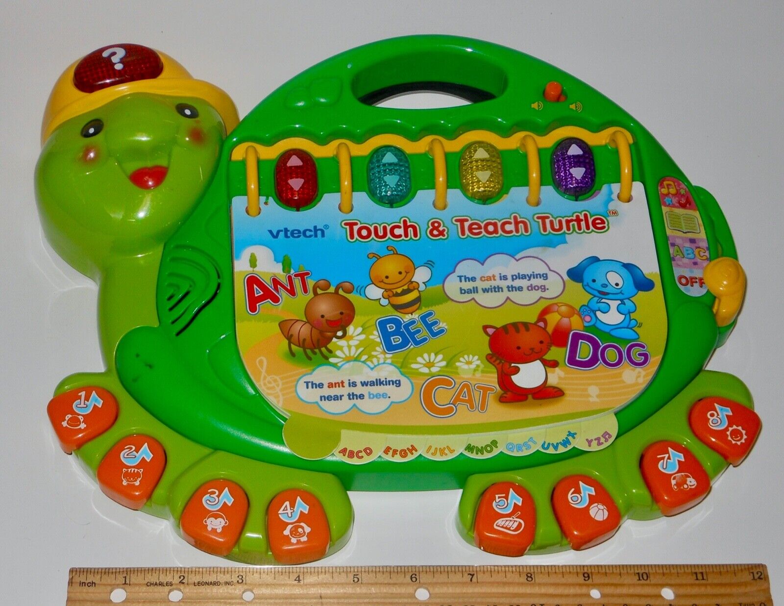 Vtech Touch & Teach Turtle Learning Music Lights ABC\'s Phonics Interactive Book