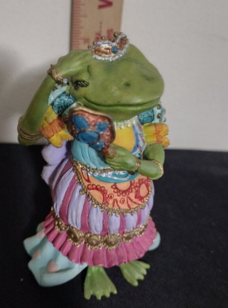 Camelot Frogs LADY OF THE LILY PADS By Artist Steve Kehrli-1996-DISCONTINNUED