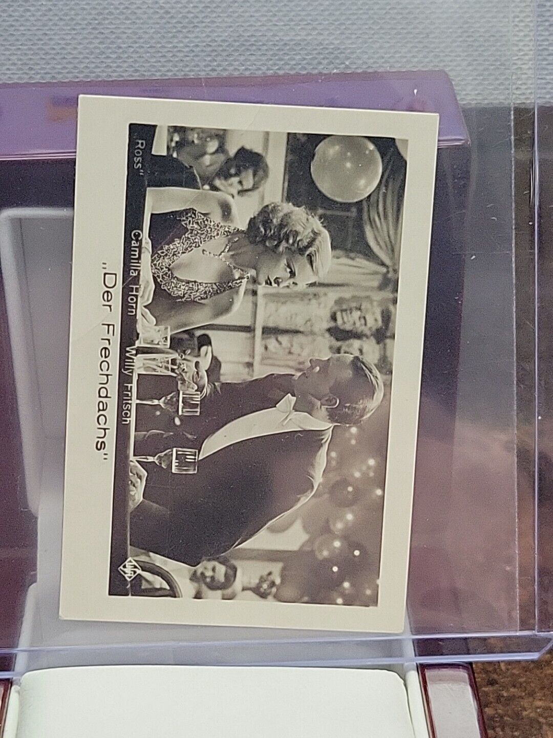 1933 JASMATZI RAMSES FILM FOTOS CIGARETTE CARD #233 DER FRECHDACHA