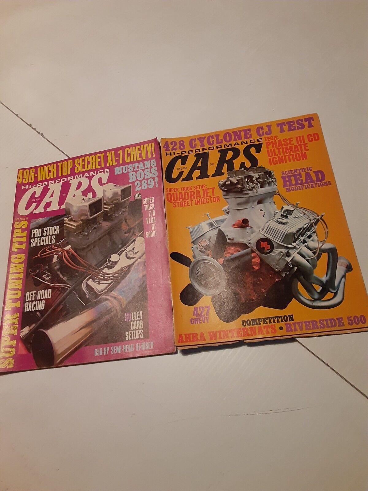 Hi Performance Cars Magazines January 1971 June 1969