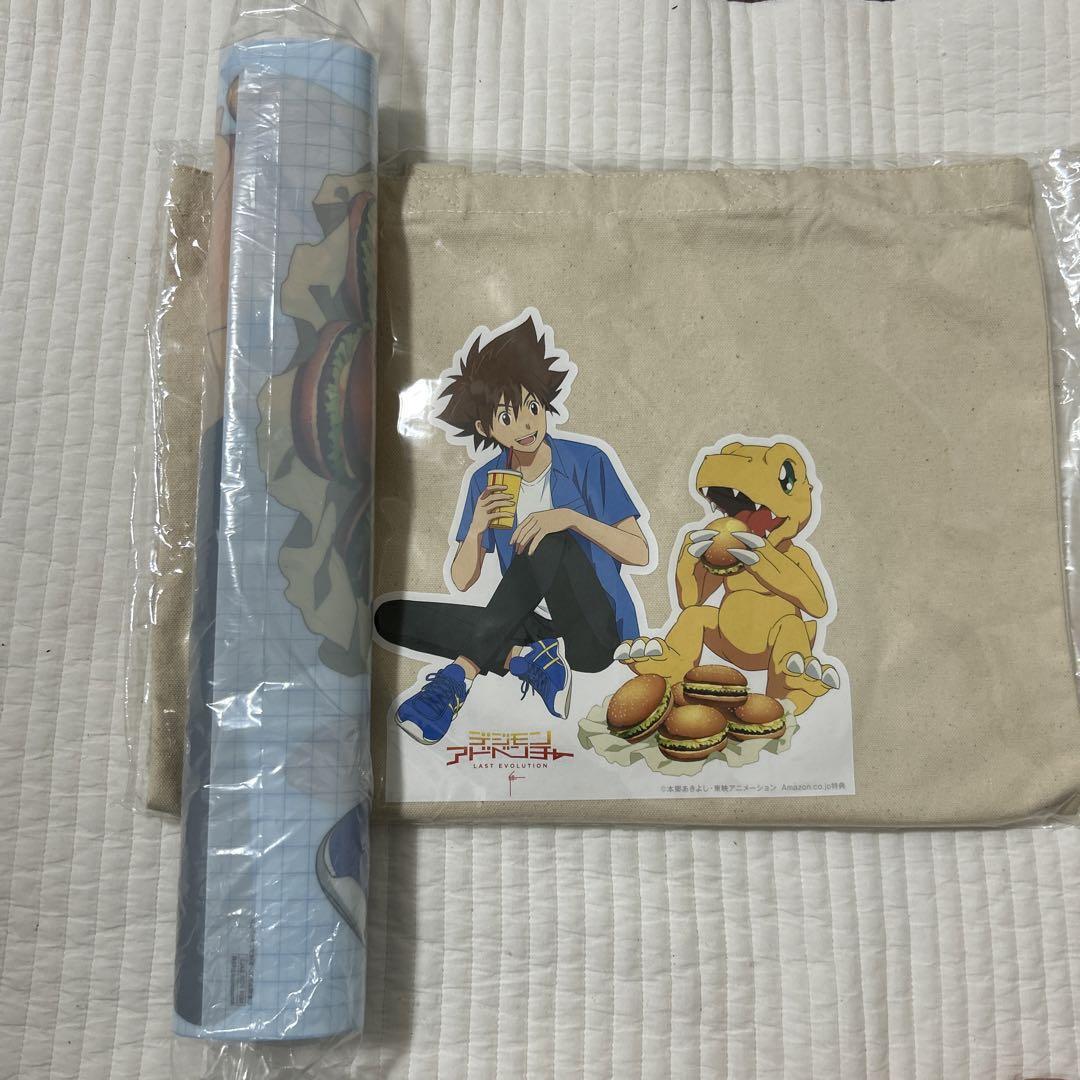 Digimon Adventure Last Evolution Kizuna Tote Bag Clear Poster Bandai