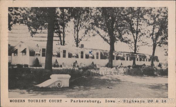 1948 Parkersburg,IA Modern Tourist Court Butler County Iowa National Press Inc