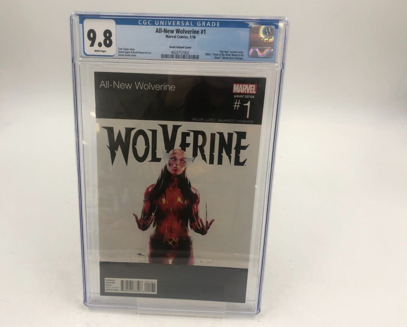 All-New Wolverine #1 CGC 9.8 Grant Hip Hop Variant Cover DMX Marvel 2016