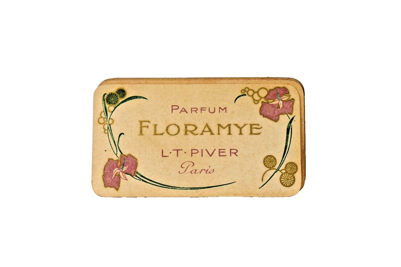 Vintage Perfume Card Floramye L.T.Piver Paris Advertising Calendar Pocket 14Pc