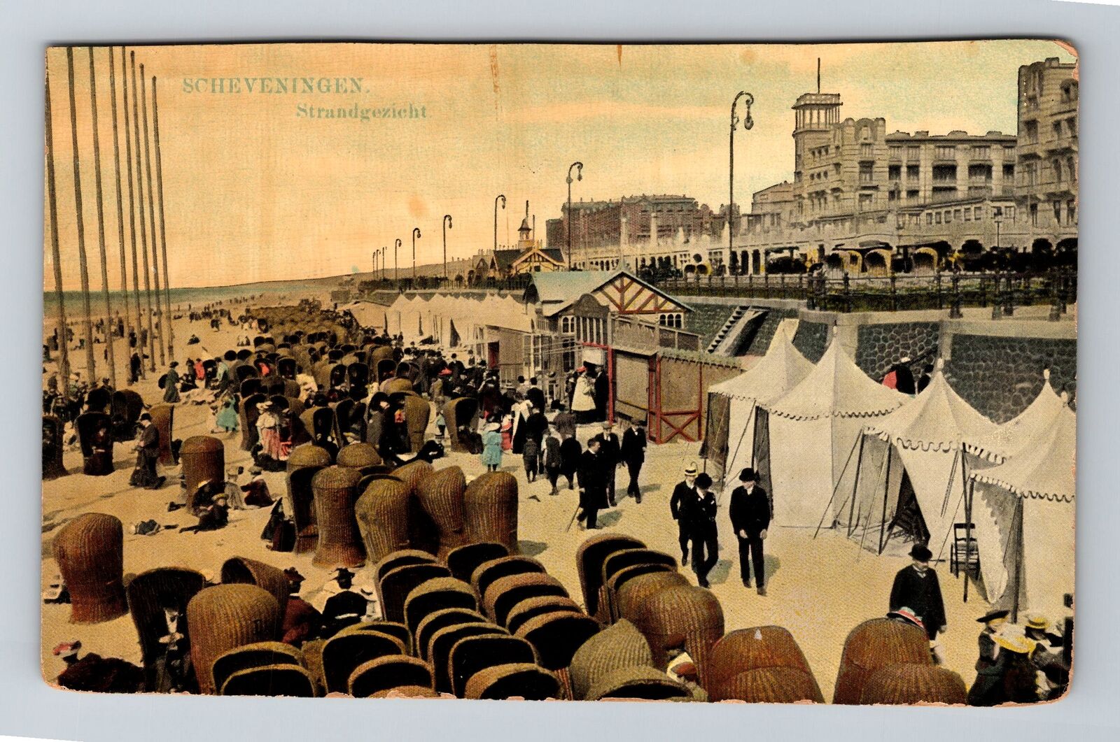 Scheveningen-Netherlands, Modern Seaside Resort, Vintage Postcard
