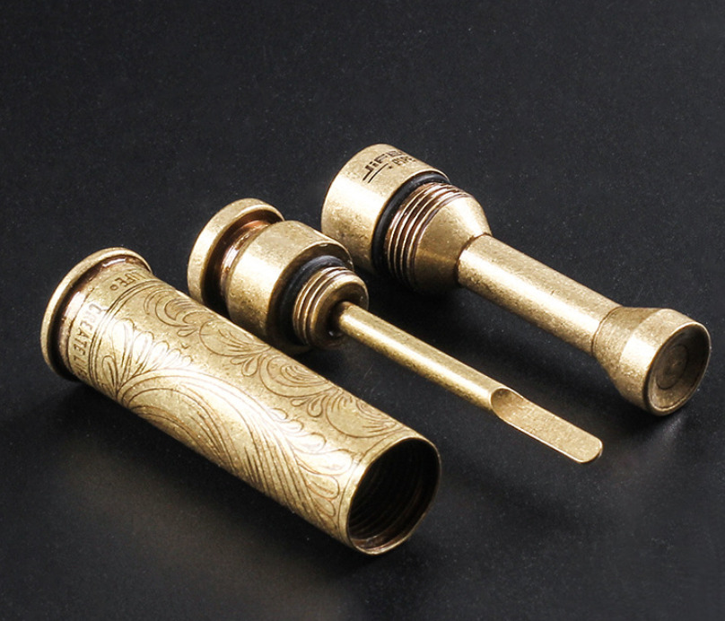 1 PC Small Brass Tamper Tobacco Pipe Needle Dredge Pipe Cleaning Multi Tool