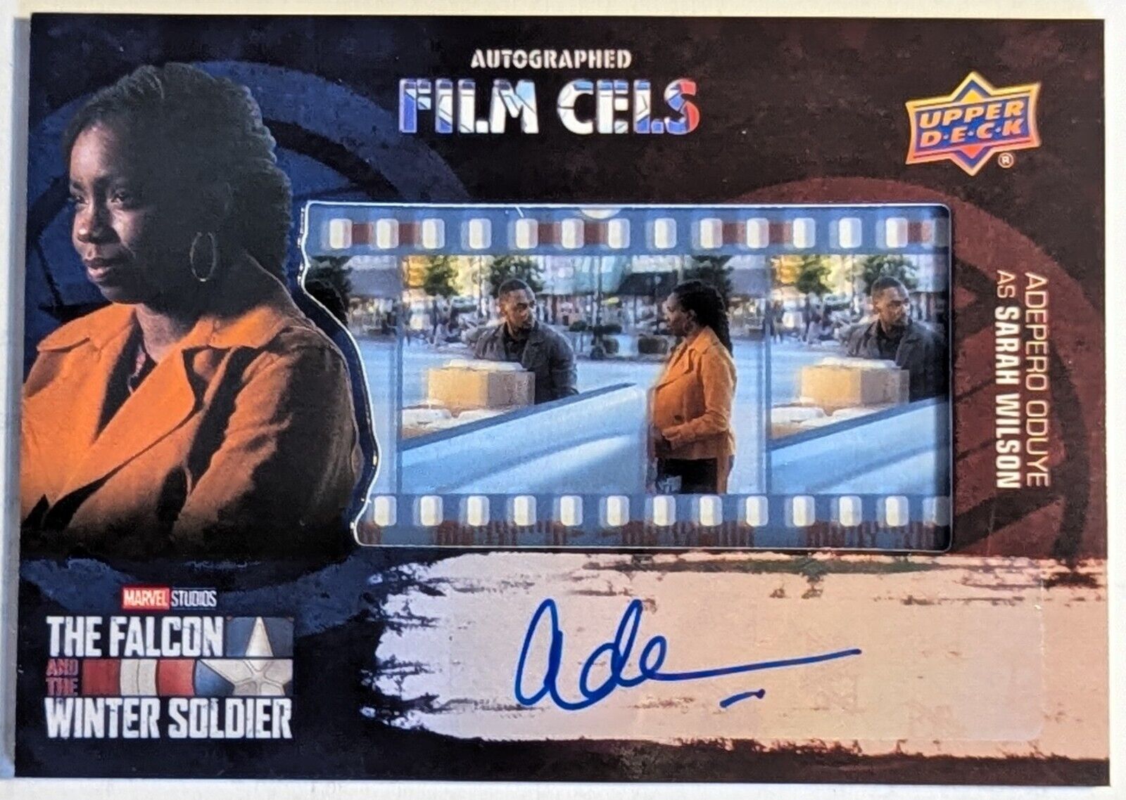 2022 Upper Deck Falcon Winter Soldier Autograph Film Cels Adepero Oduye As Sarah