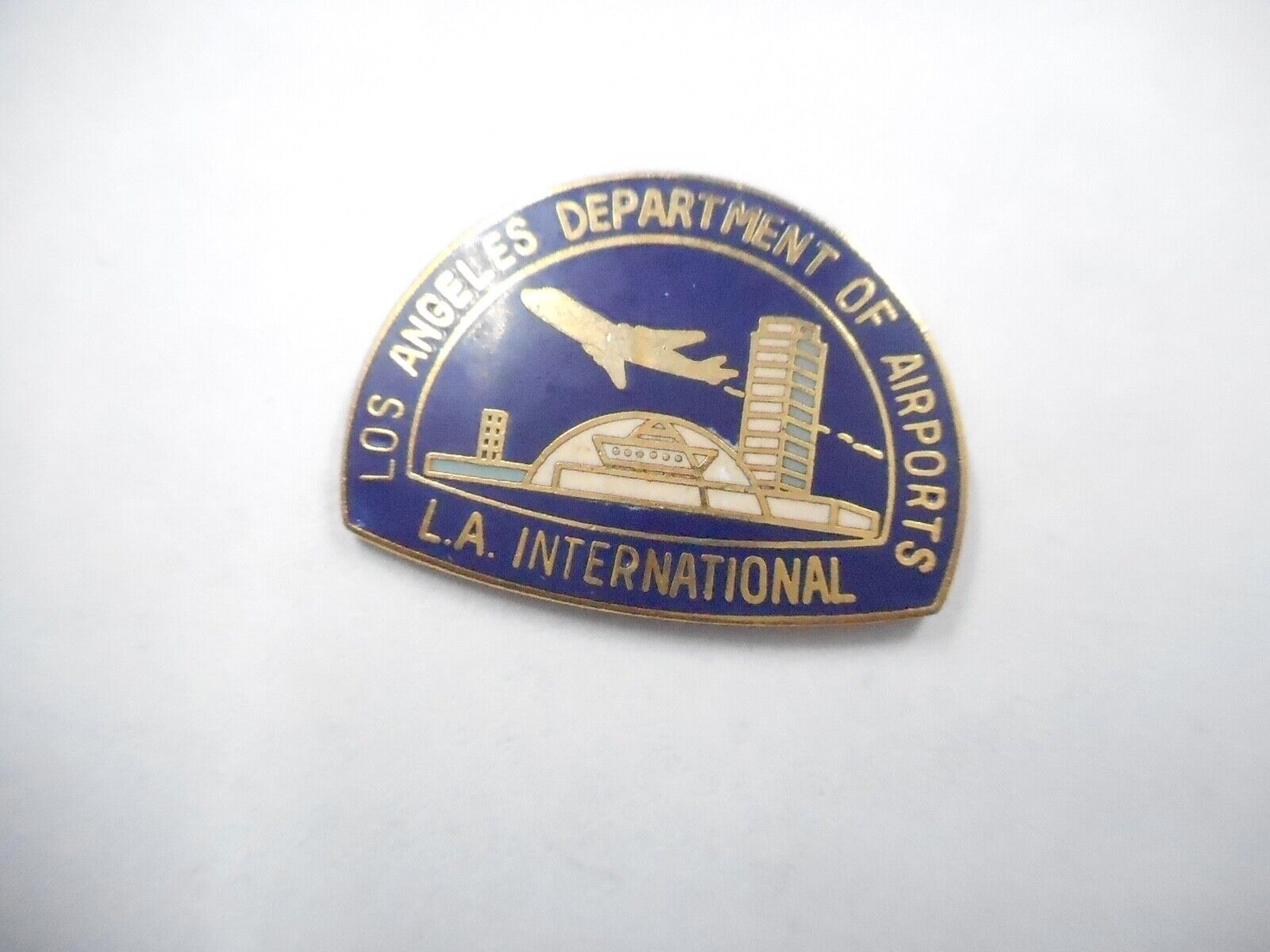 LOS ANGELES DEPT OF AIRPORTS L.A. INTERNATIONAL LAPEL PIN