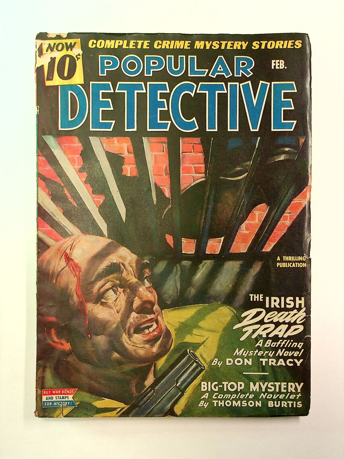 Popular Detective Pulp Feb 1944 Vol. 26 #2 VG