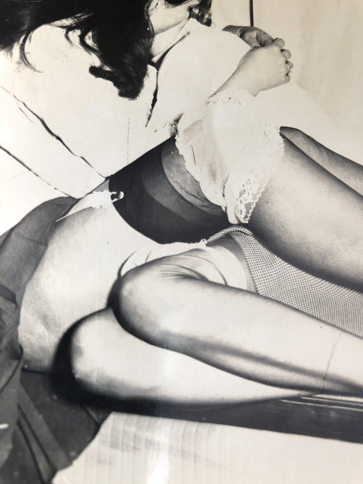 Vintage Photo Lesbian Entanglement All Legs Provocative Photo