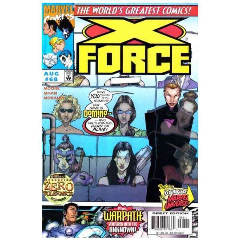 X-Force #68  - 1991 series Marvel comics NM Full description below [h\