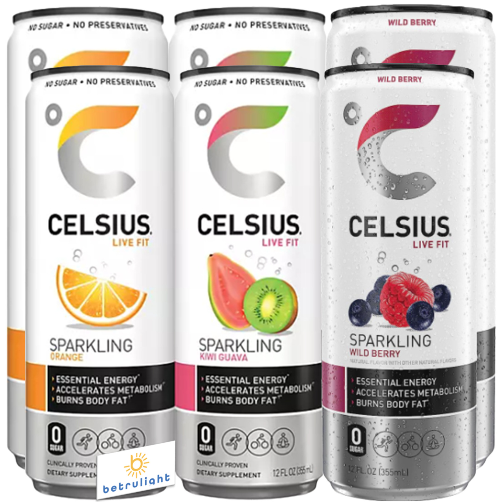 Celsius  Energy Drinks Sparkling Variety Pack (12 fl. oz., 6 pk.)
