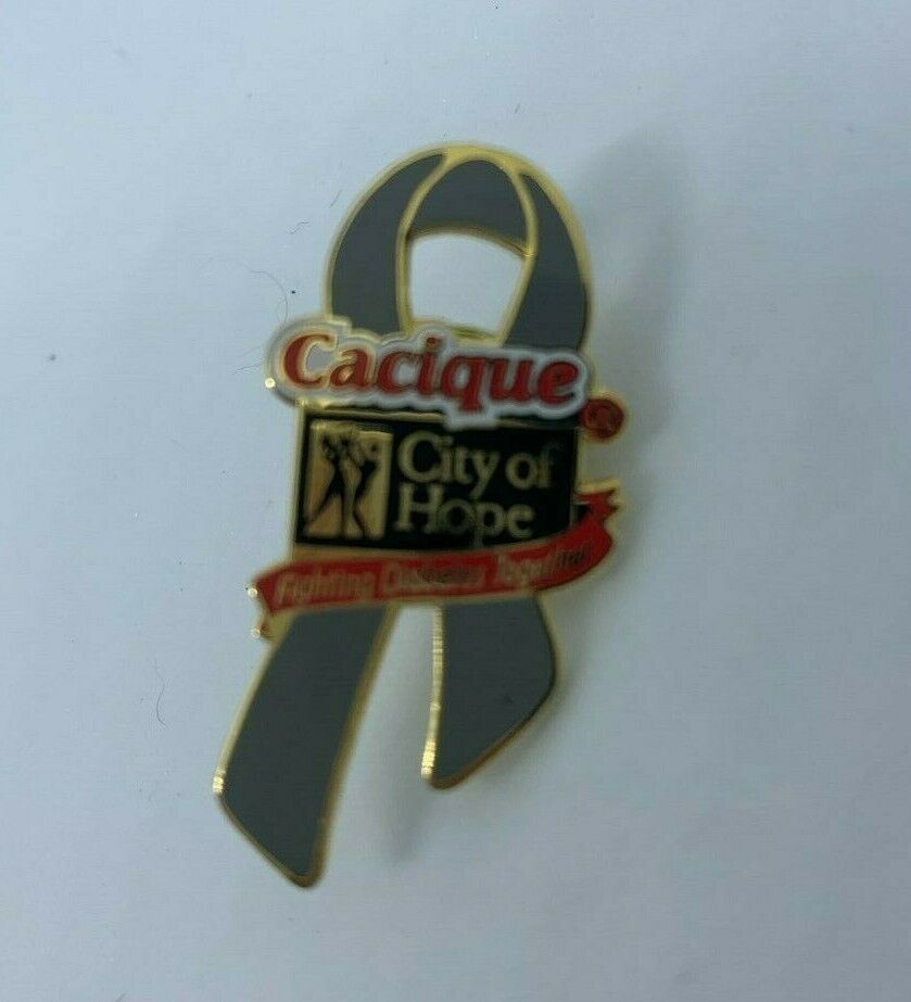 Vintage Cacique City of Hope Ribbon Lapel Pin Diabetes Medical Collectible