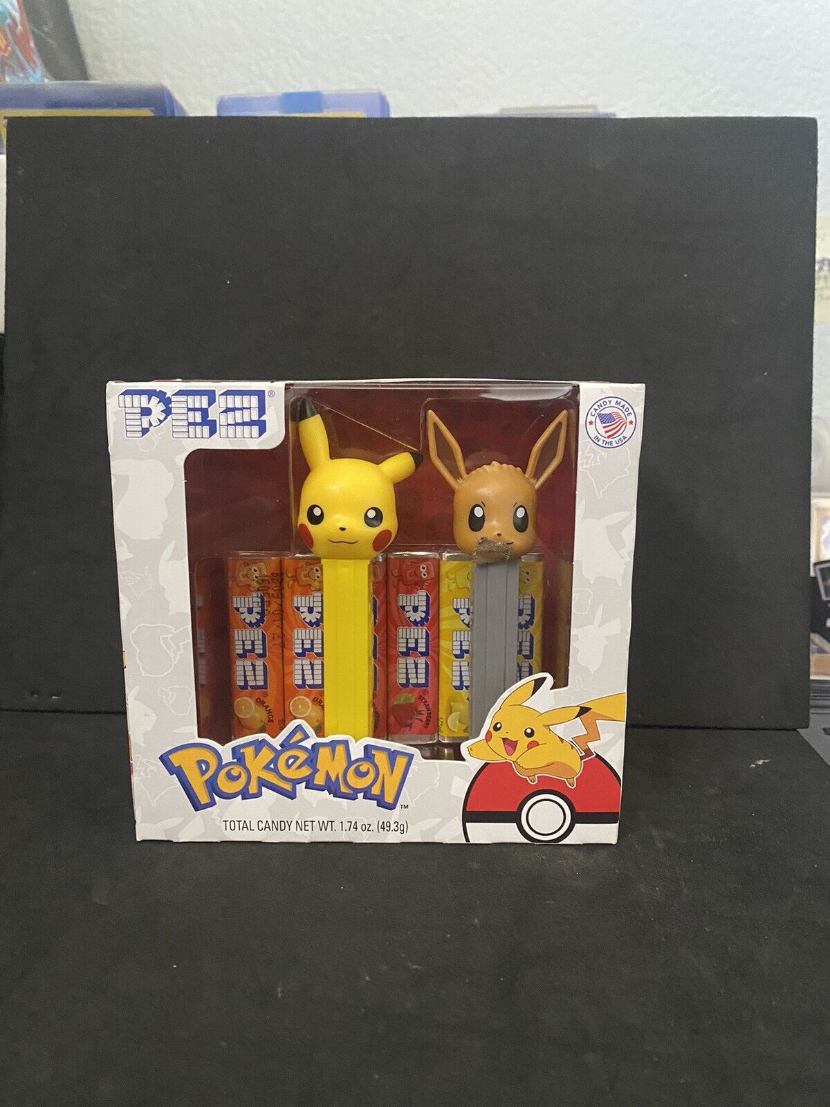 ERROR 2021 PEZ Pokémon Gift Set (Pikachu & Eevee) Fabric In Eevee’s Mouth