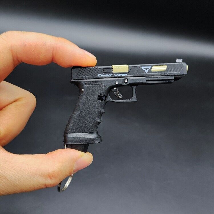 Mini Gun Keychain,Metal 1:3 Scale G34 Keychain Best Gift for Man Him Son