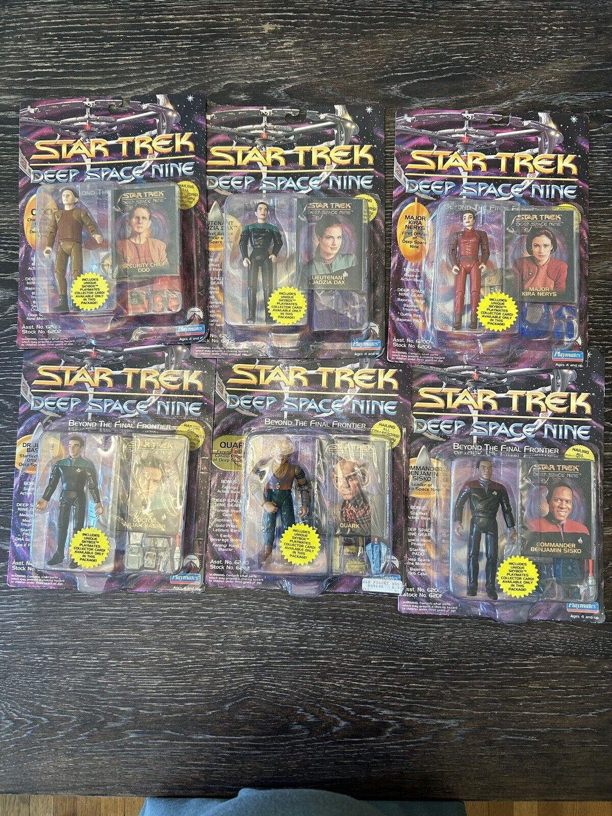 1993 Playmates Star Trek Deep Space Nine Asst No 6200 (Lot of 6)