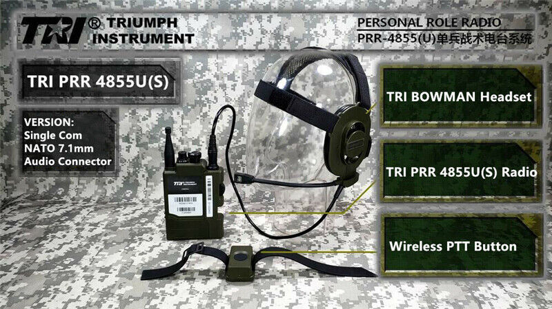 TRI PRR H4855U(S) Single Com NATO Connector Tactical Radio UK Army in US Stock