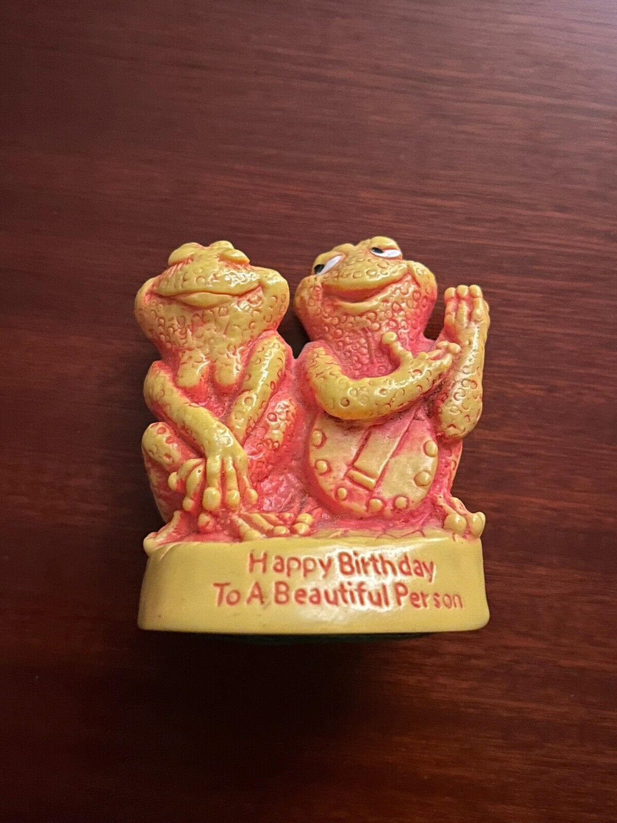 1968 The Great American Dream Figurine Happy Birthday To A Beautiful Person Frog