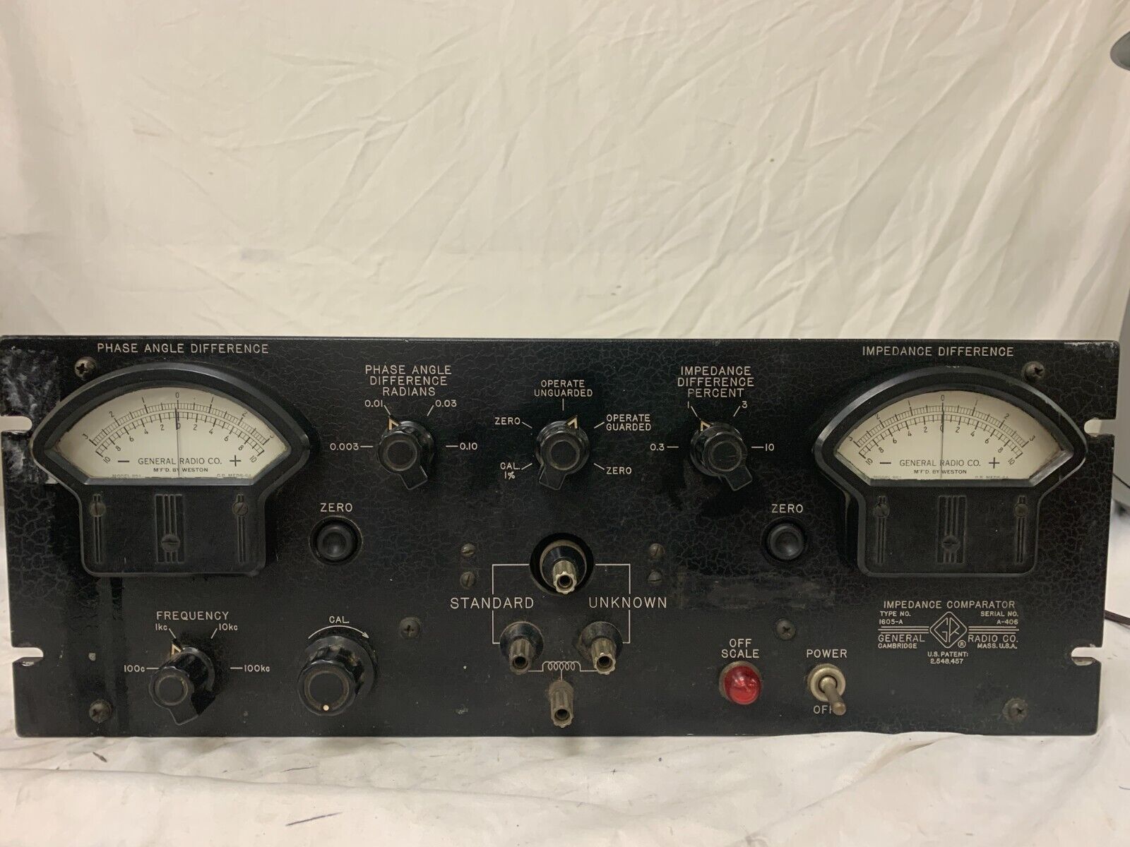General Radio 1605-A Impedance Comparator