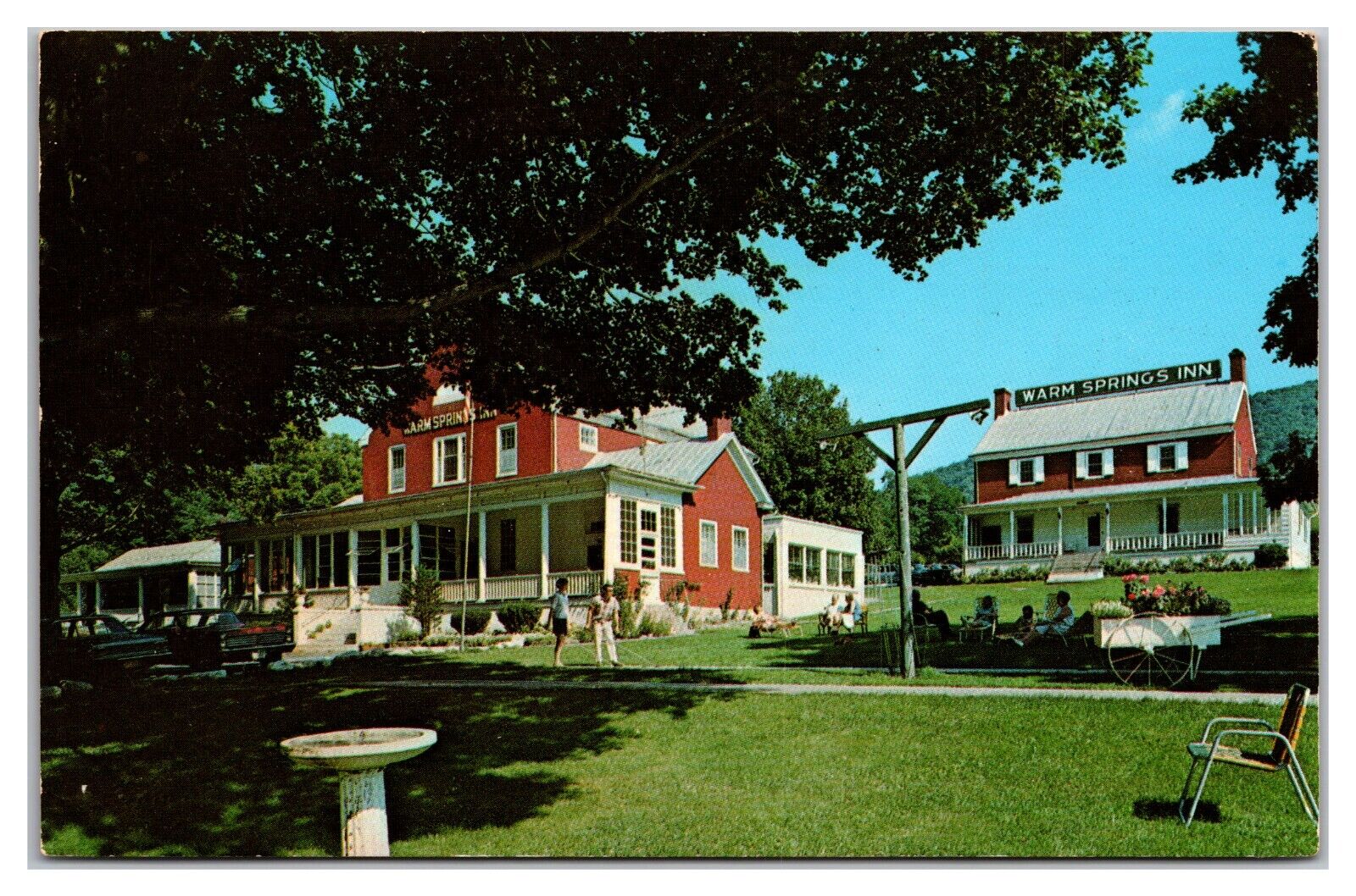Warm Springs Inn, Warm Springs Virginia Postcard