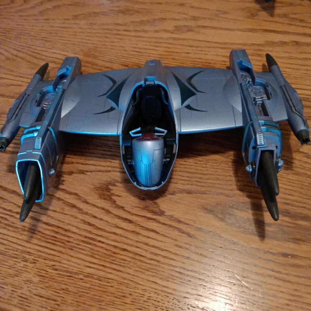 2008 Clone Wars Magnaguard Fighter Toy Spaceship Starfighter Vehicle Incomplete 