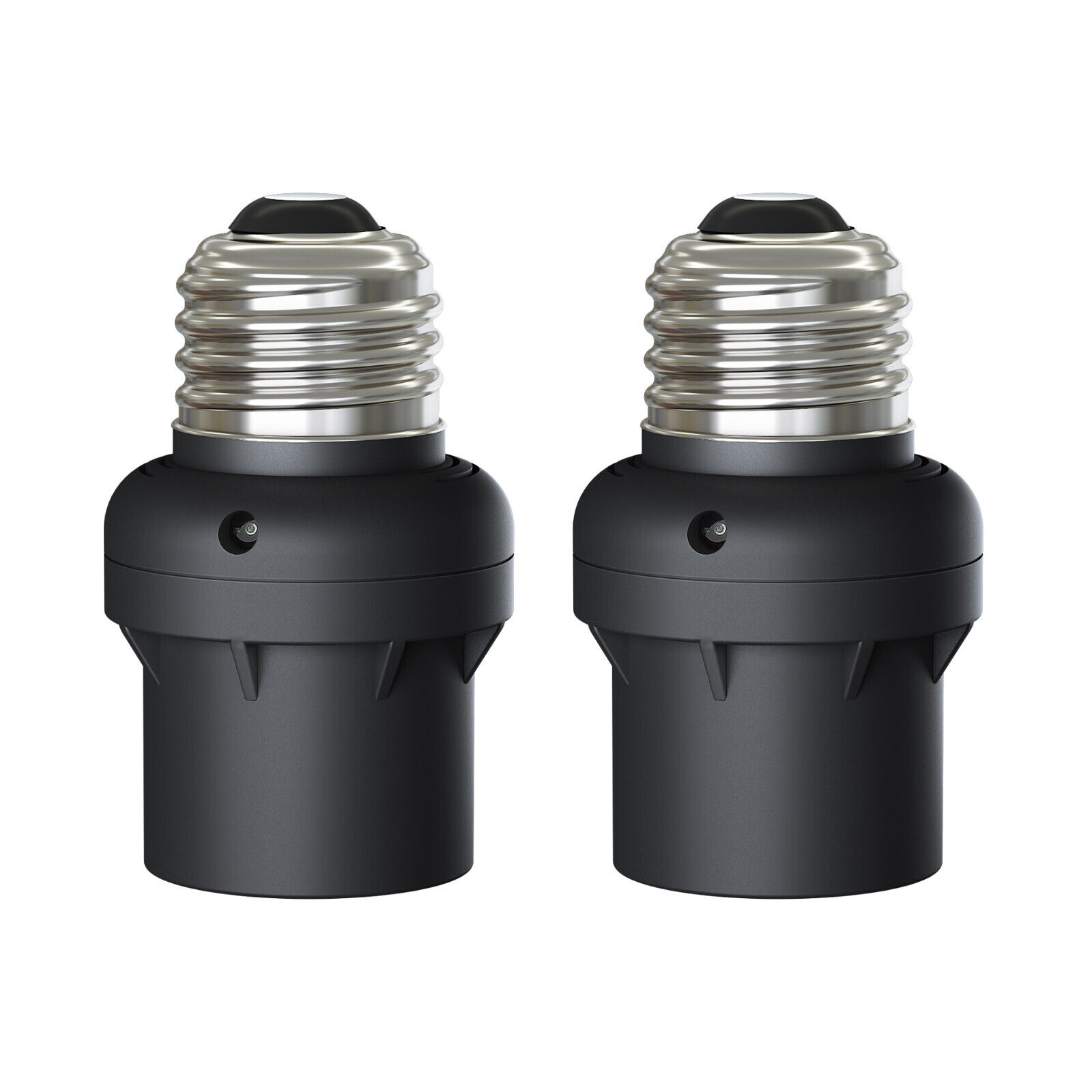 DEWENWILS 2 Pack Light Sensor Socket, Dusk to Dawn Sensor Bulb Socket Black