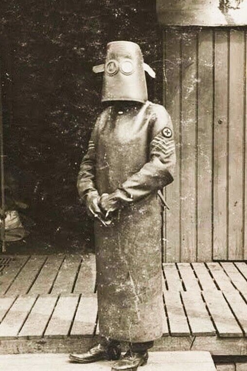 Nurse in Radiology Protective Uniform - 1918 - 4 x 6 Photo Print