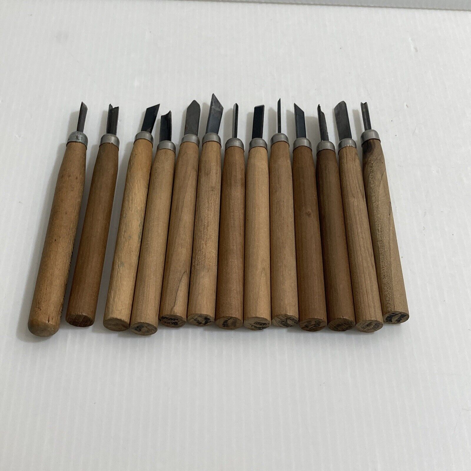 Vintage OXWALL 13 Piece Hobby Wood Carving Set Made In Japan
