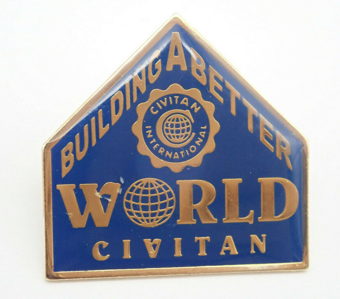 Civitan International Building A Better World Vintage Lapel Pin