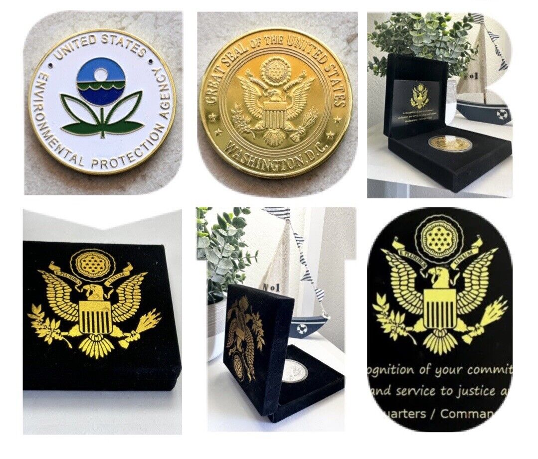 ENVIRONMENTAL PROTECTION AGENCY (EPA) Challenge Coin With Special Velvet Case