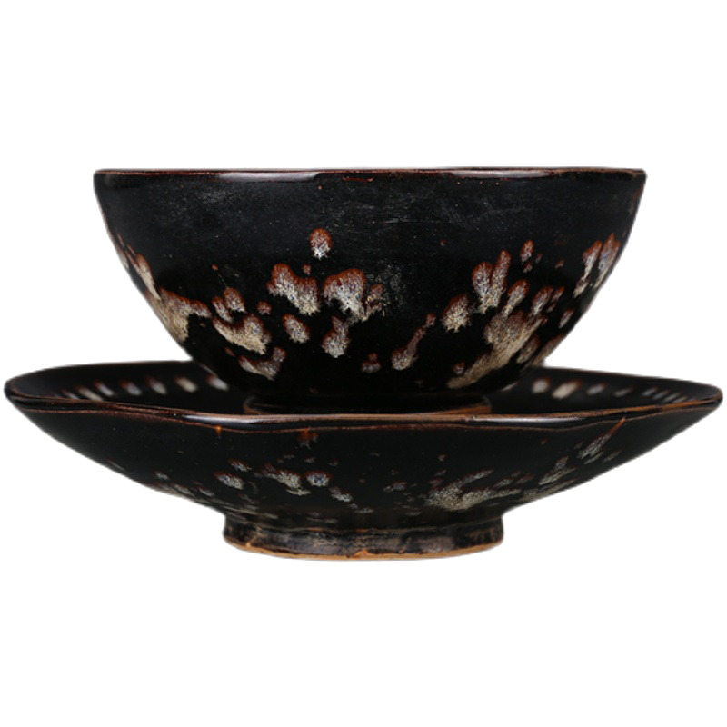 Song Porcelain, Jizhou Kiln, Song Dynasty, Full of Starry Tea Cups, Holding Cups