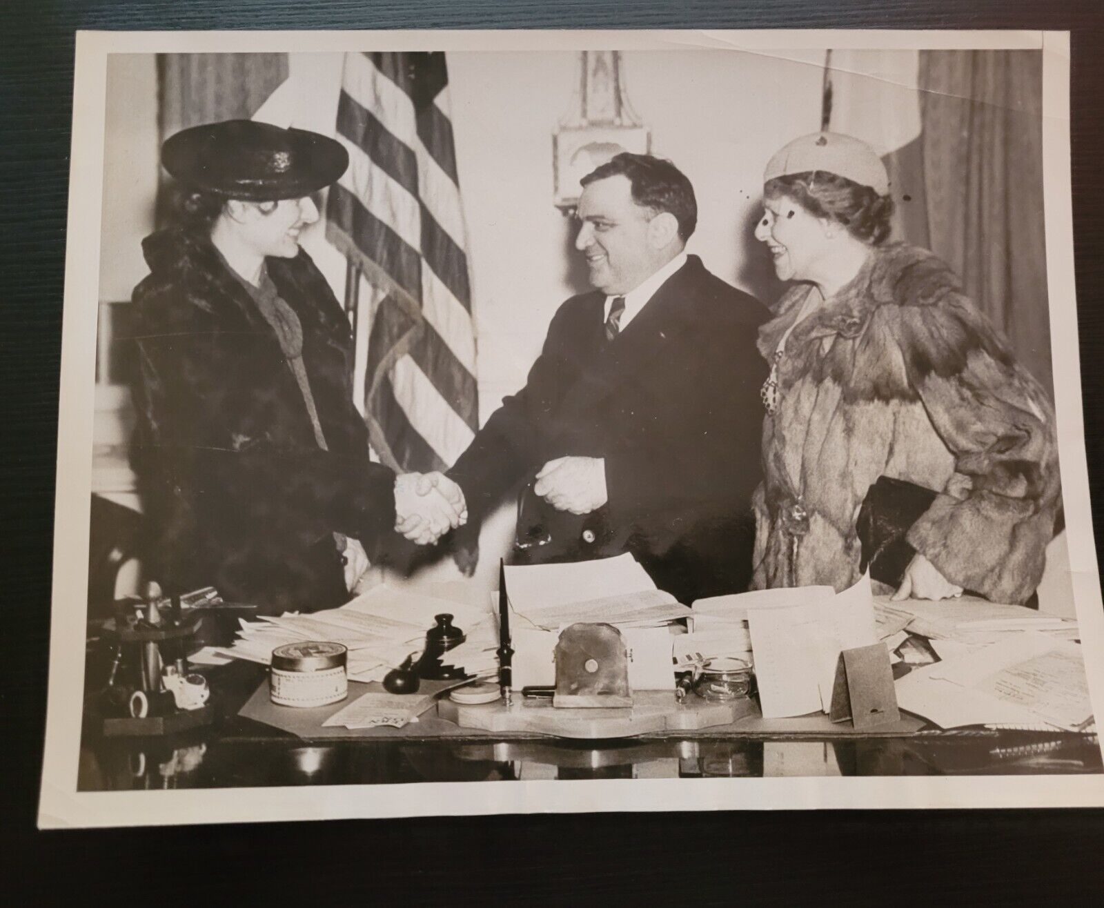 MAYOR LAGUARDIA MANHATTAN NYC VINTAGE ORIGINAL PHOTO 1937 COOKING EXPOSITION