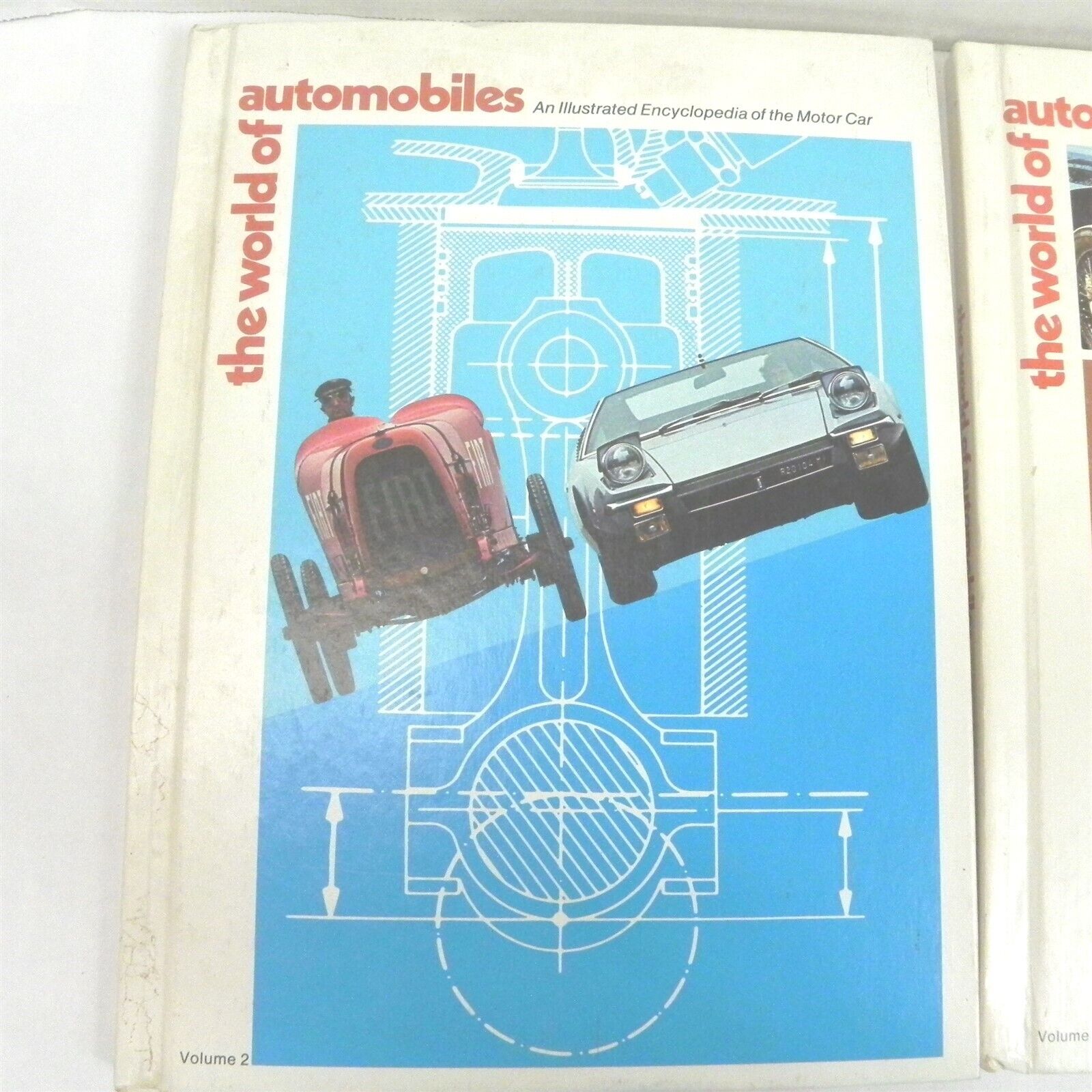 2 VOLUME SET THE WORLD OF AUTOMOBILES AN ILLUSTRATED ENCYCLOPEDIA OF CARS 1974