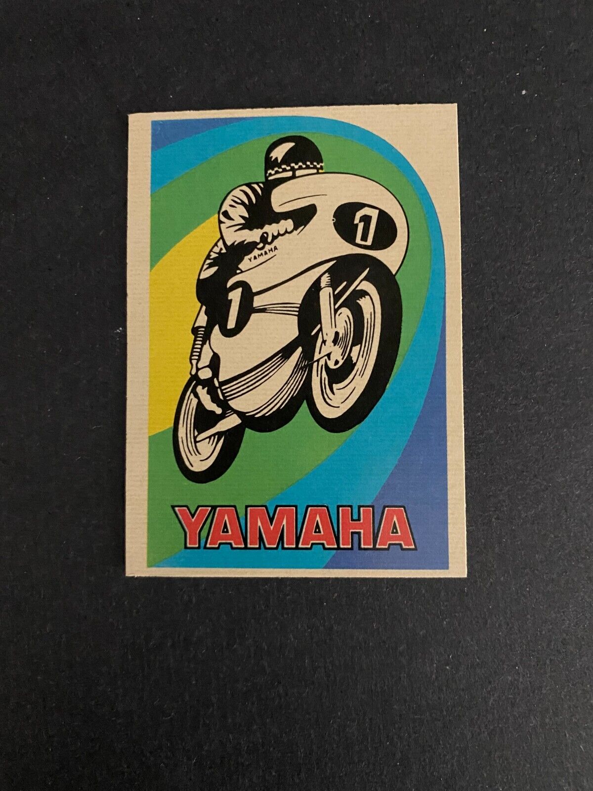 1972 DONRUSS SUPER CYCLES AMA STICKER (PACK FRESH) #19  YAMAHA  NM-MT