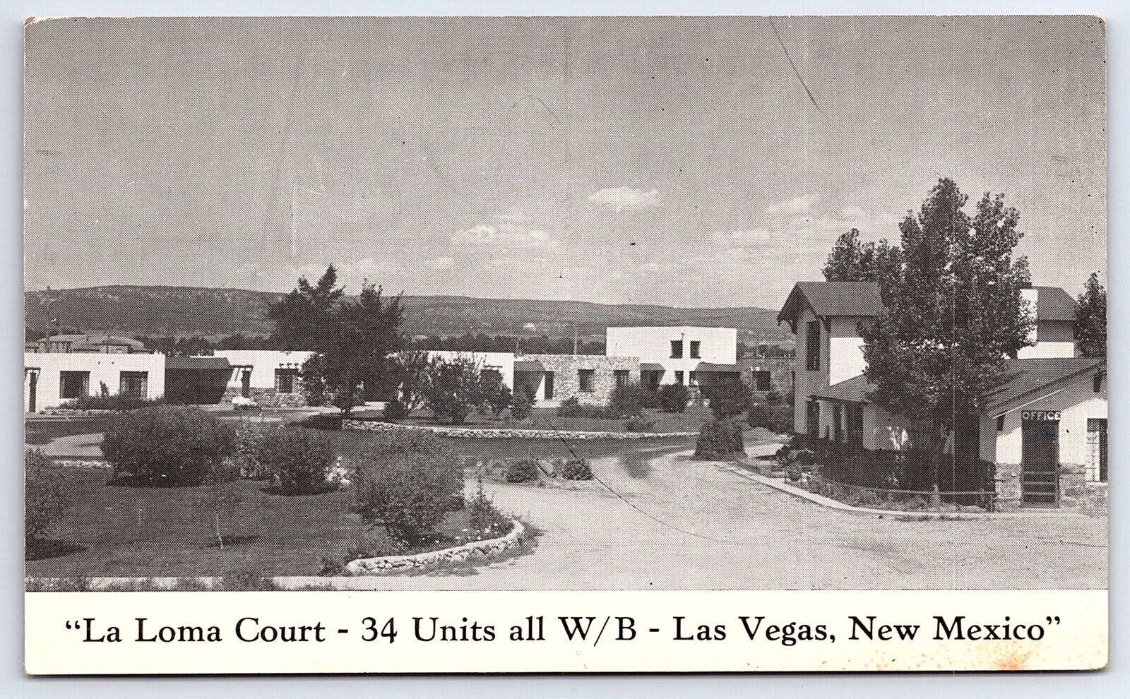 La Loma Court Las Vegas New Mexico Postcard A96