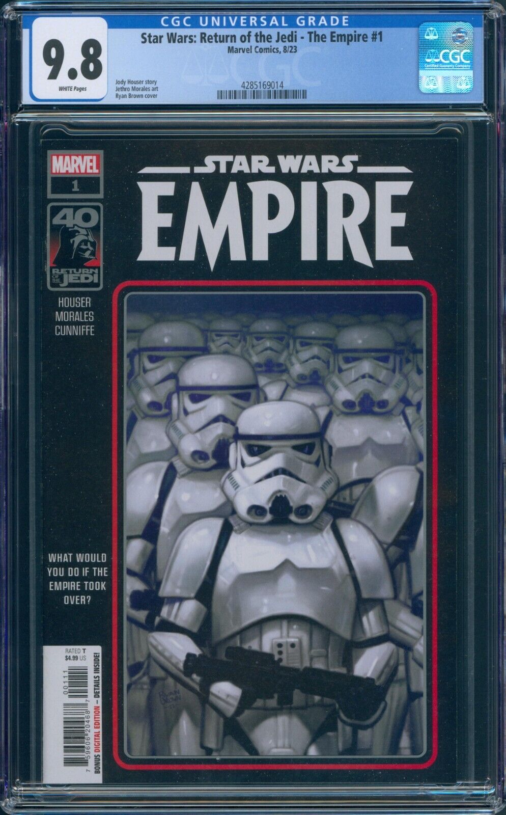 Star Wars Return of the Jedi The Empire #1 CGC 9.8 Ryan Brown Cvr A Marvel 2023