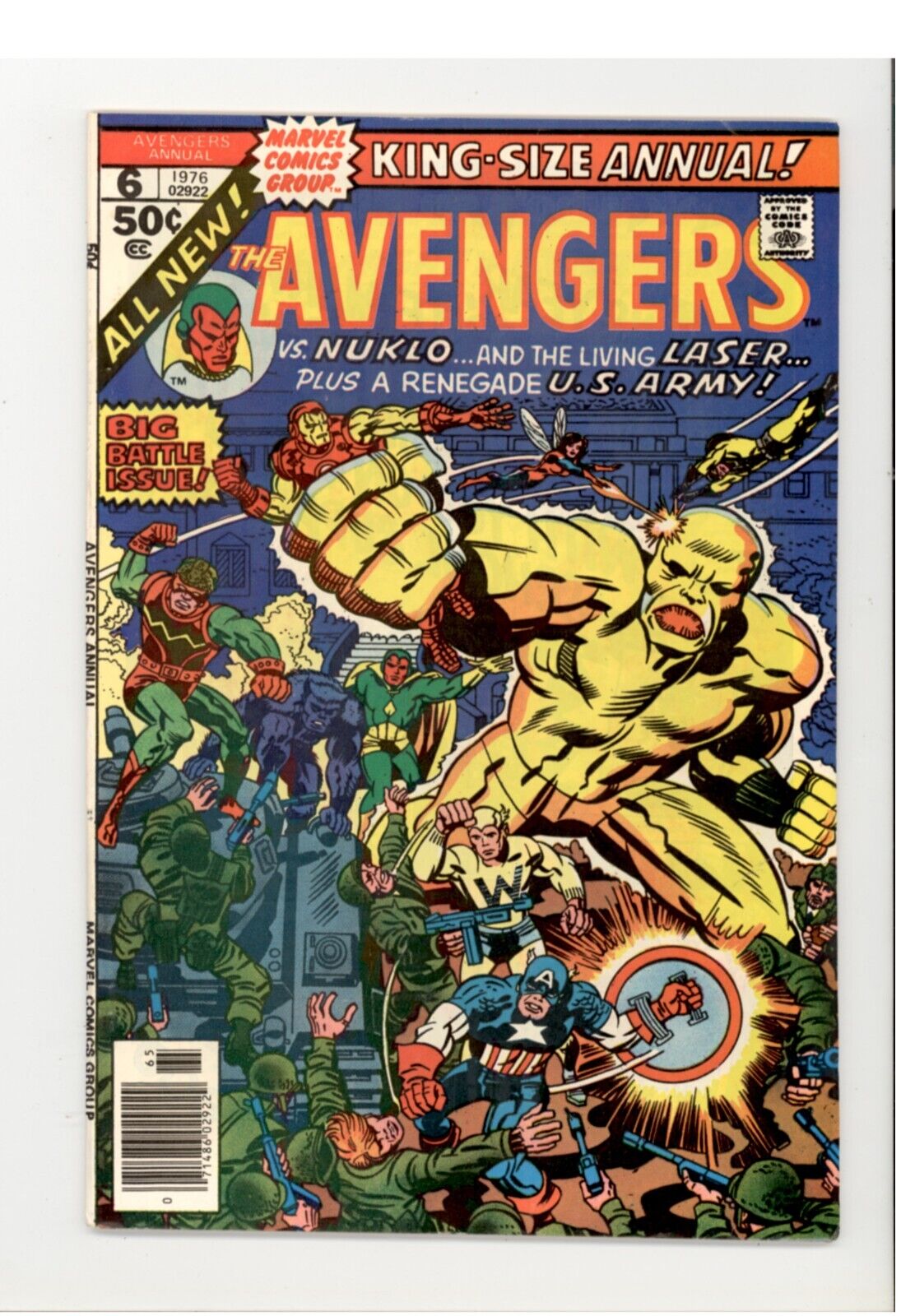 Avengers Annual 6 F/VF Living Laser & Nuklo Appearance 1976