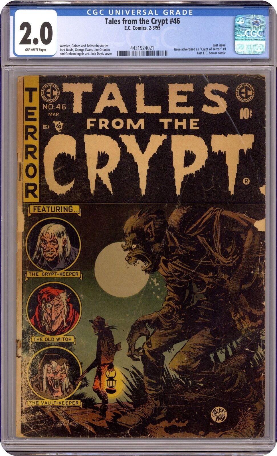 Tales from the Crypt #46 CGC 2.0 1955 4431924021